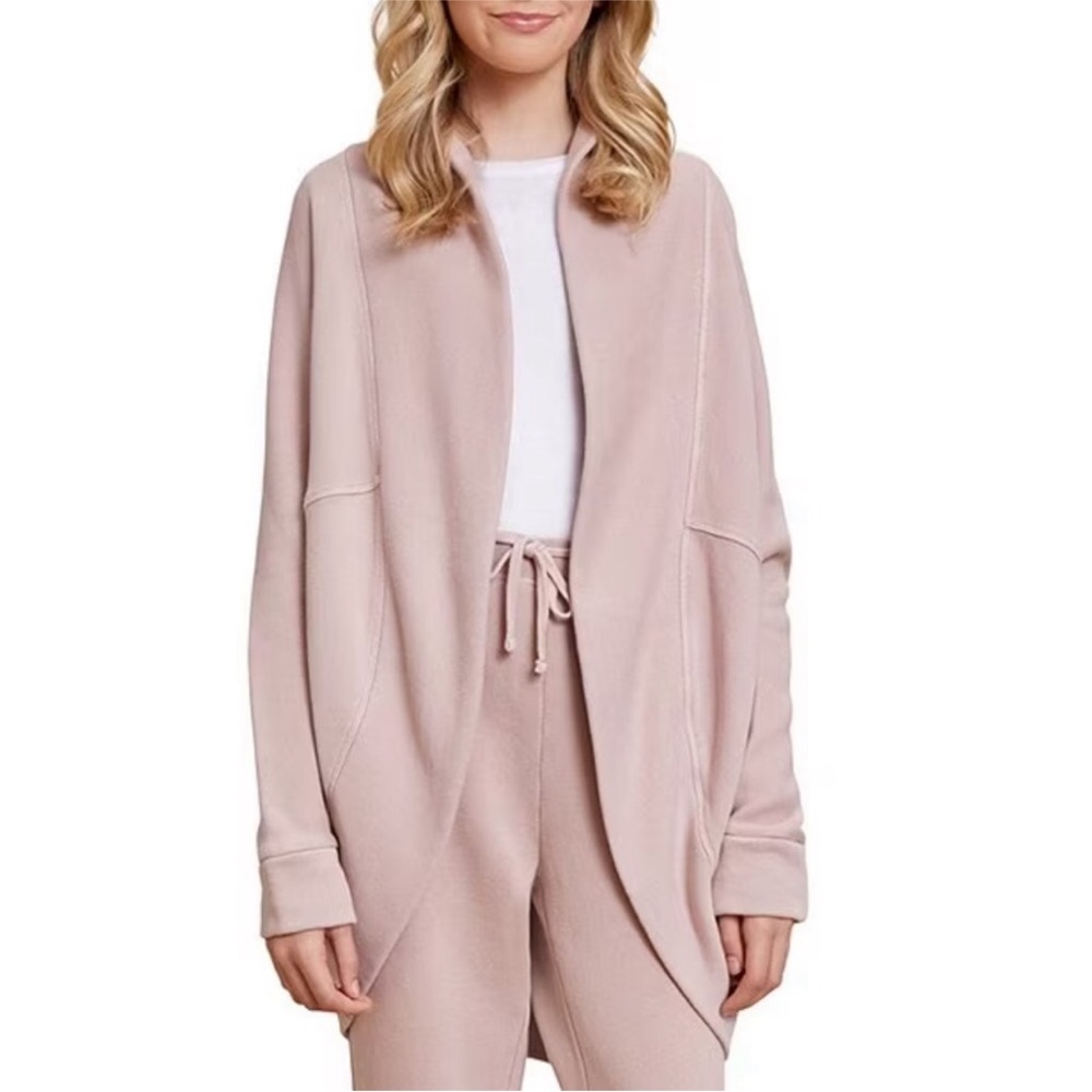 NWT Barefoot Dreams Girls Malibu Collection Brushed Terry Circle Cardigan
